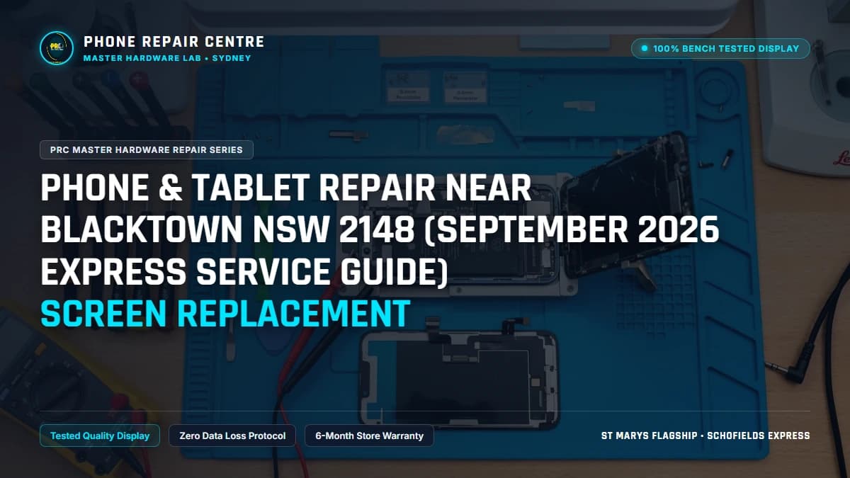 Phone & Tablet Repair Near Blacktown NSW 2148 (September 2026 Express Service Guide) Screen Replacement: Cost, Specs & Sydney Lab Guide