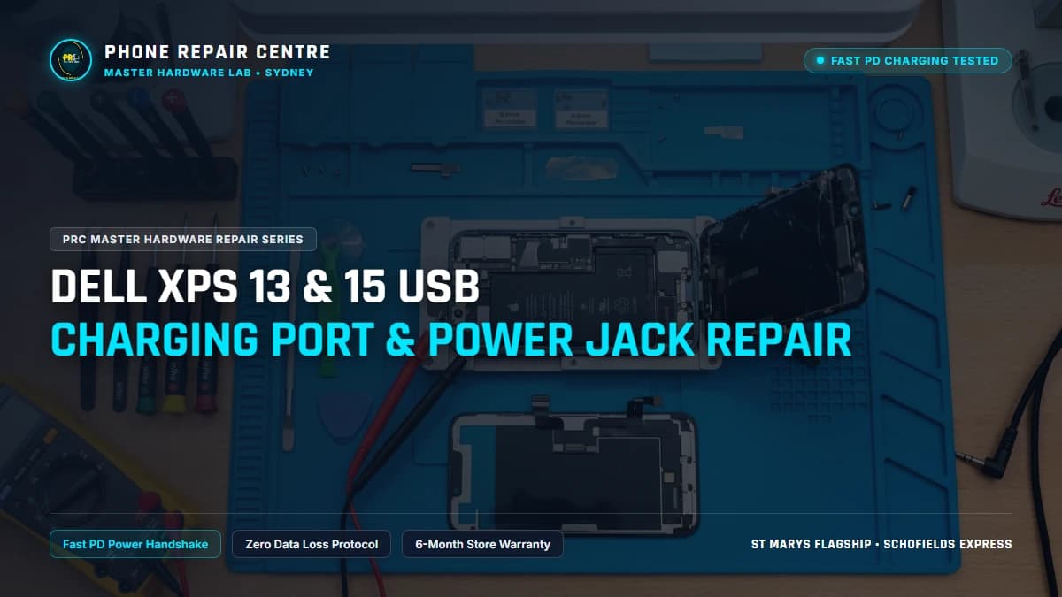 Dell XPS 13 & 15 USB Charging Port & Power Jack Repair: Cost, Specs & Sydney Lab Guide