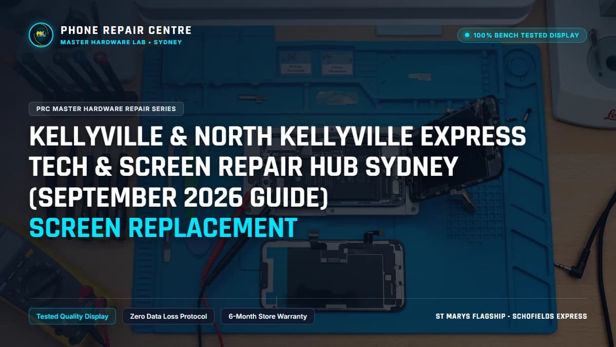 Kellyville & North Kellyville Express Tech & Screen Repair Hub Sydney (September 2026 Guide) Screen Replacement: Cost, Specs & Sydney Lab Guide