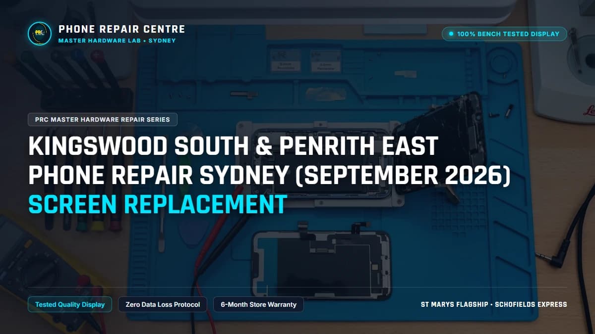 Kingswood South & Penrith East Phone Repair Sydney (September 2026) Screen Replacement: Cost, Specs & Sydney Lab Guide
