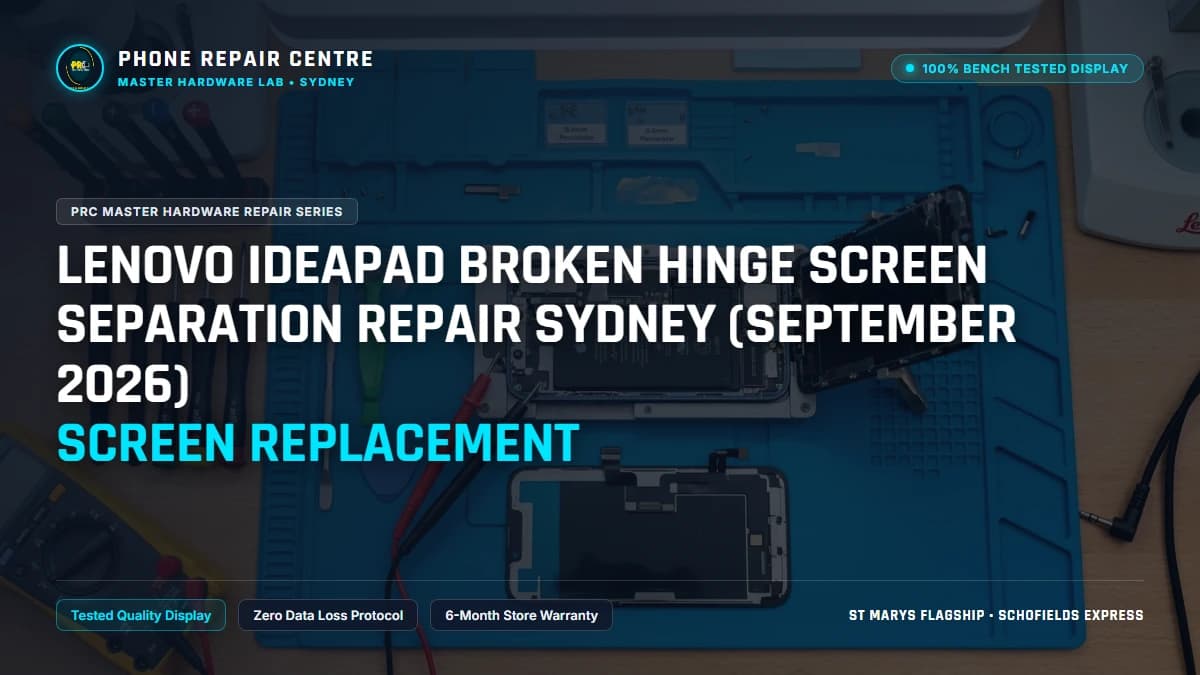 Lenovo IdeaPad Broken Hinge Screen Separation Repair Sydney (September 2026) Screen Replacement: Cost, Specs & Sydney Lab Guide