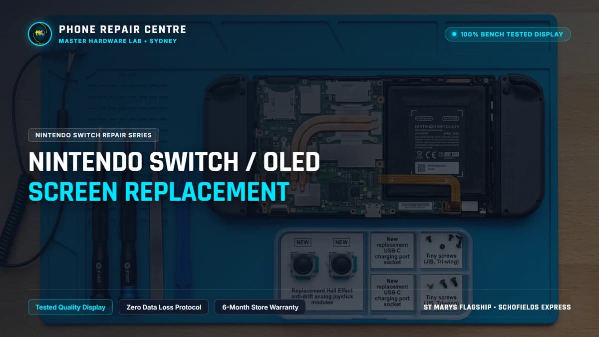 Nintendo Switch / OLED Screen Replacement: Cost, Specs & Sydney Lab Guide