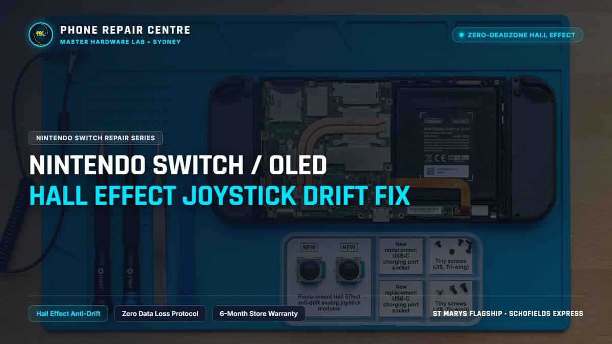 Nintendo Switch / OLED Hall Effect Joystick Drift Fix: Cost, Specs & Sydney Lab Guide
