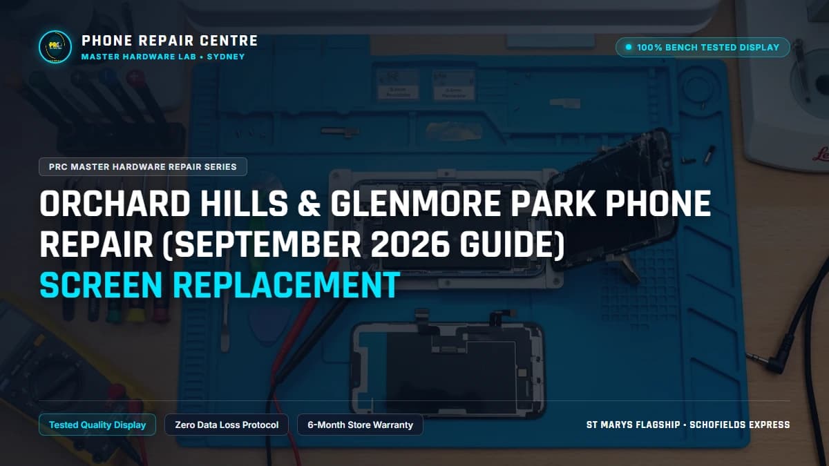 Orchard Hills & Glenmore Park Phone Repair (September 2026 Guide) Screen Replacement: Cost, Specs & Sydney Lab Guide