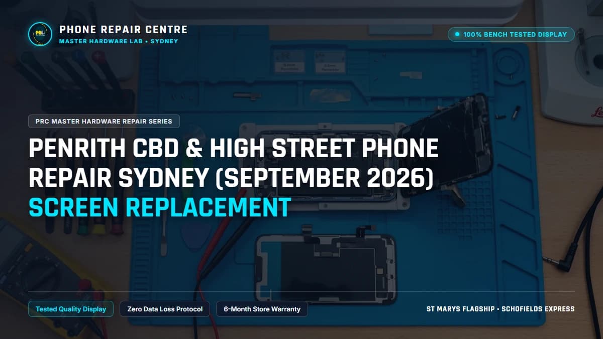 Penrith CBD & High Street Phone Repair Sydney (September 2026) Screen Replacement: Cost, Specs & Sydney Lab Guide