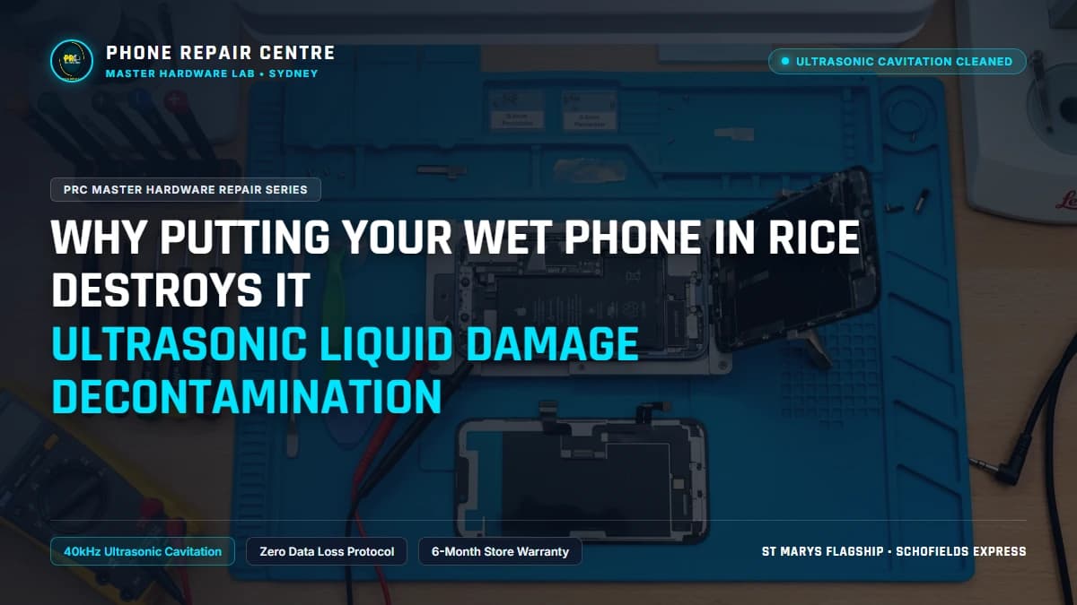 Why Putting Your Wet Phone in Rice Destroys It Ultrasonic Liquid Damage Decontamination: Cost, Specs & Sydney Lab Guide