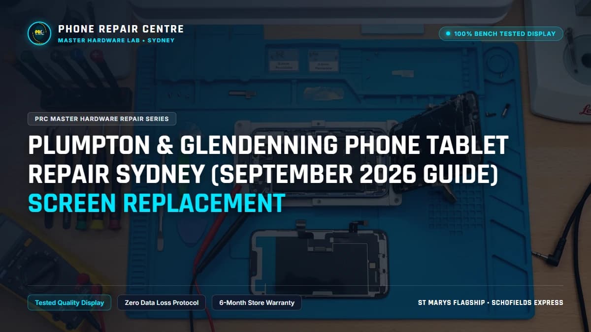 Plumpton & Glendenning Phone Tablet Repair Sydney (September 2026 Guide) Screen Replacement: Cost, Specs & Sydney Lab Guide