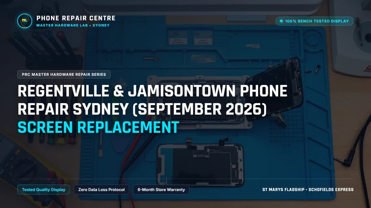 Regentville & Jamisontown Phone Repair Sydney (September 2026) Screen Replacement: Cost, Specs & Sydney Lab Guide