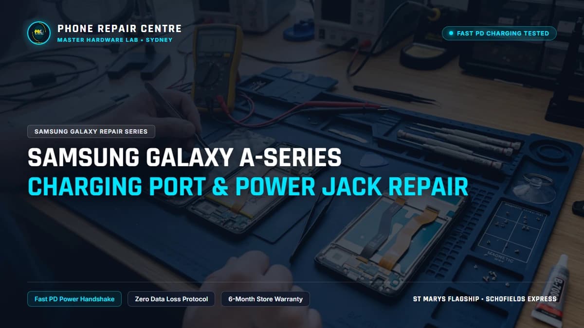 Samsung Galaxy A-Series Charging Port & Power Jack Repair: Cost, Specs & Sydney Lab Guide