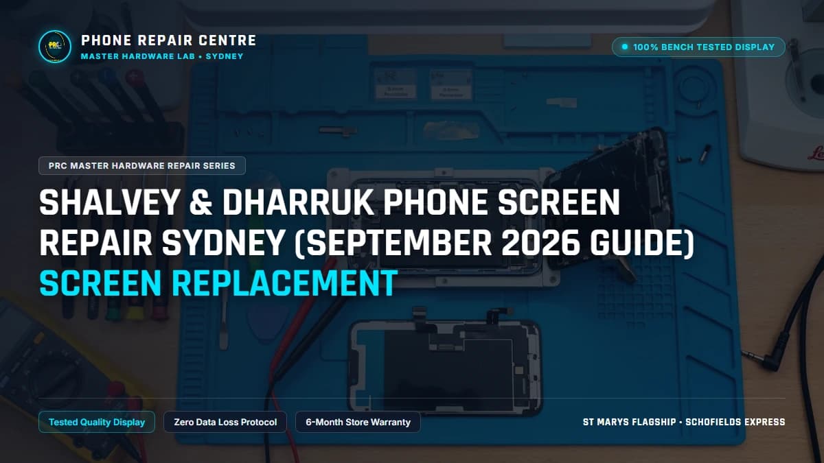 Shalvey & Dharruk Phone Screen Repair Sydney (September 2026 Guide) Screen Replacement: Cost, Specs & Sydney Lab Guide