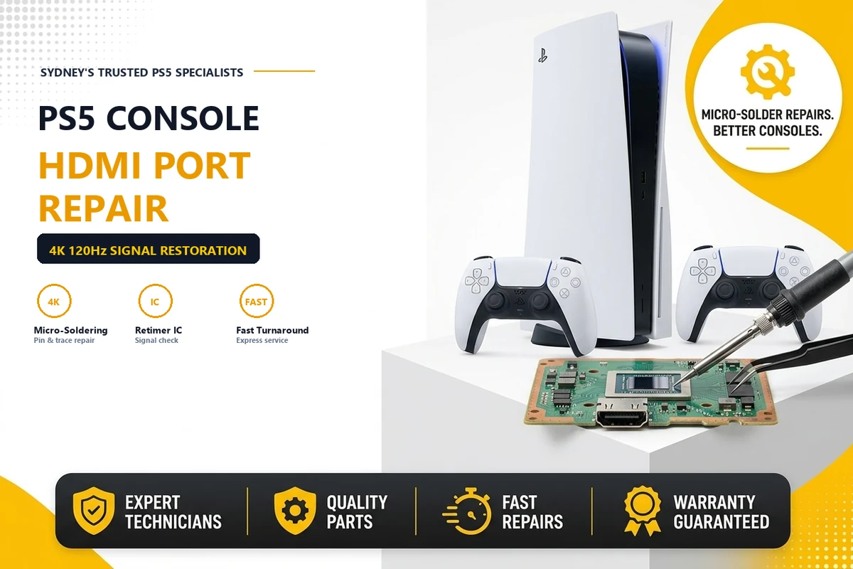 Wholesale Trade Console Repairs & PS5 HDMI Replacement: Trusted B2B Microsoldering for Australian Repair Shops
